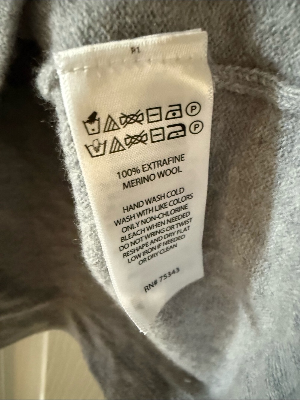 Women's Light Gray Turtleneck Sweater - Picture 5 of 5